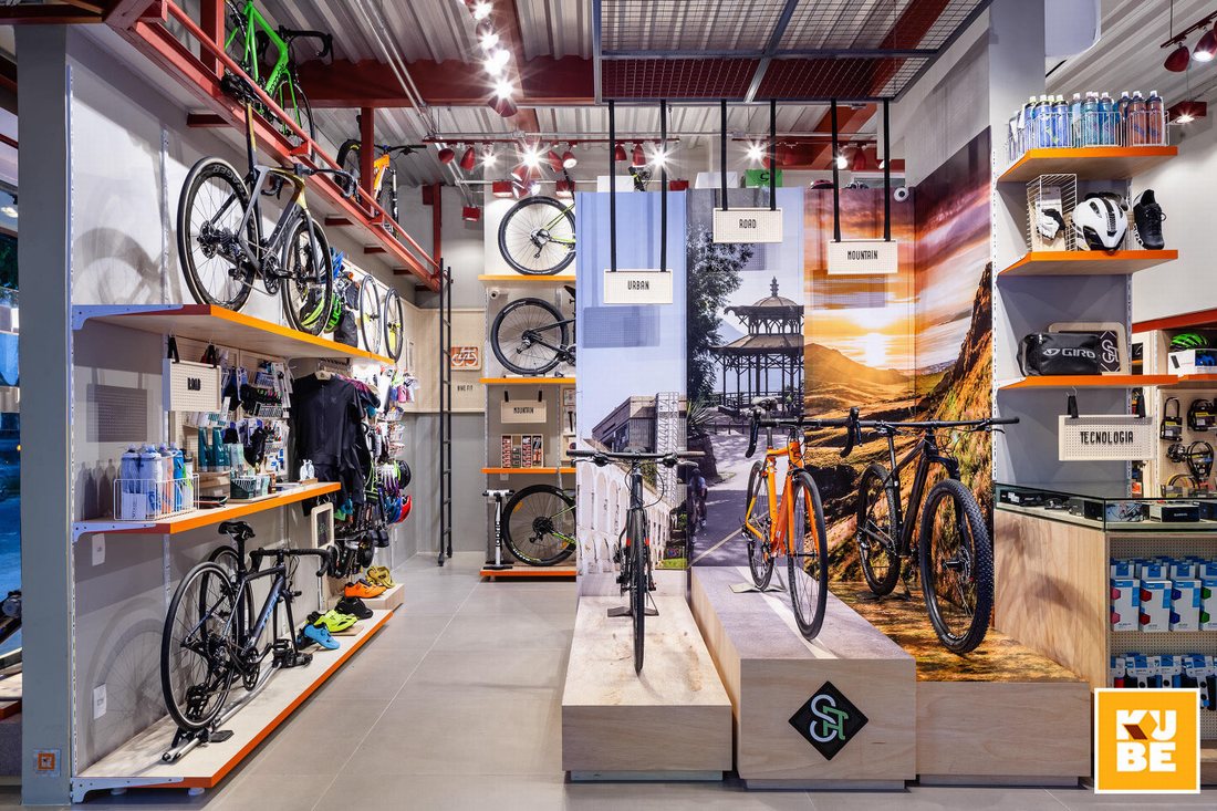 Thiết kế nội thất showroom trưng bày xe đạp 3