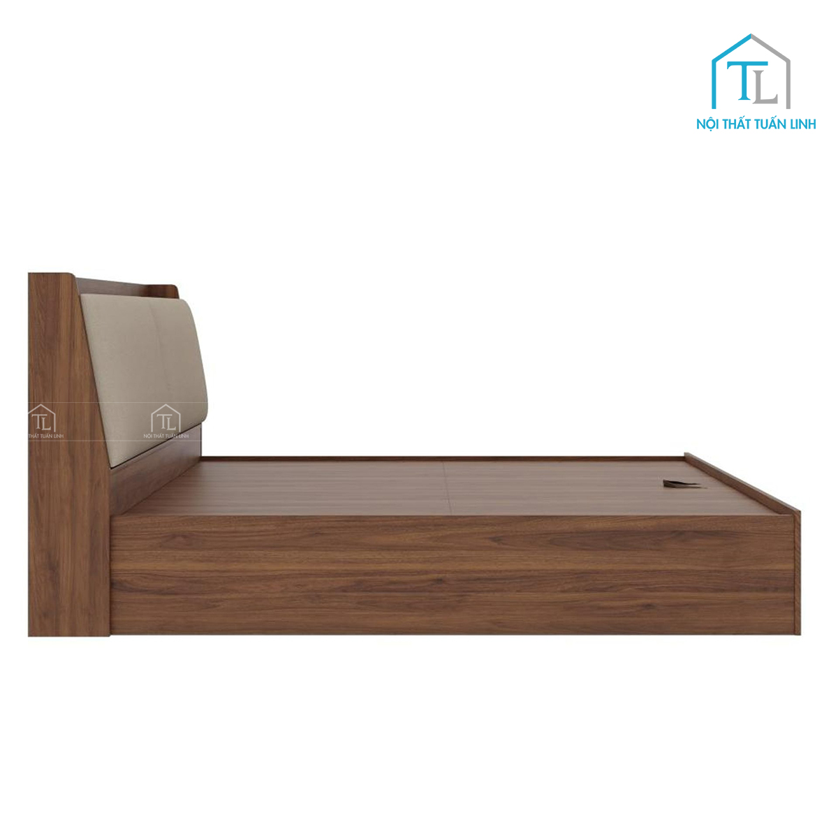 Giường ngủ gỗ công nghiệp có ngăn chứa tiện lợi phong cách hiện đại