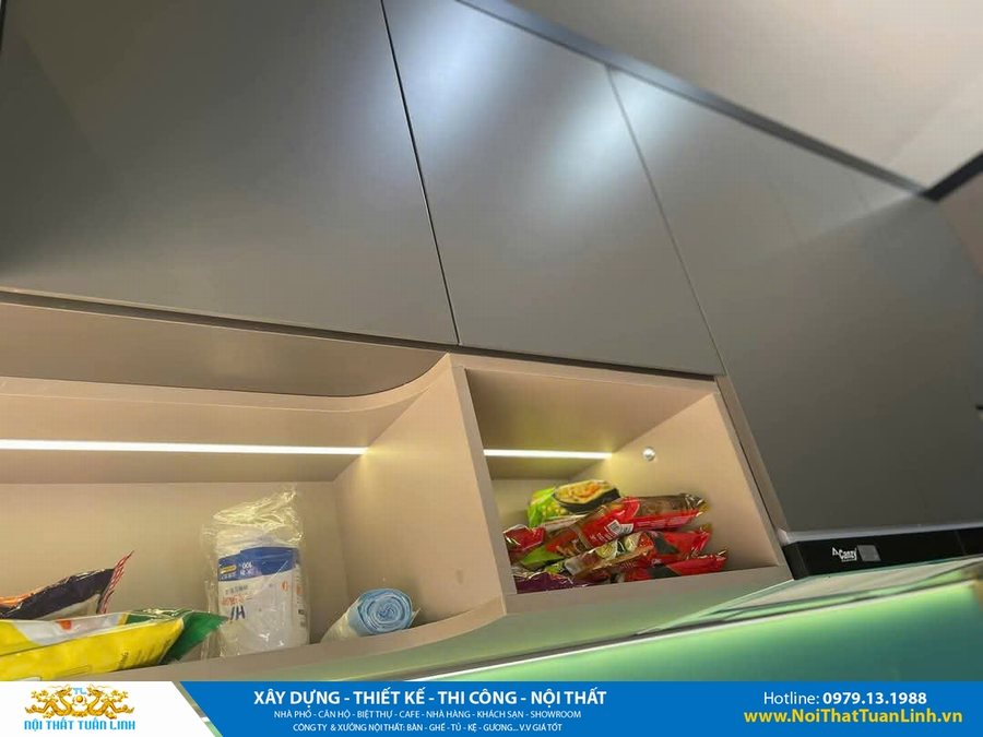 Bí quyết thiết kế nhà bếp hiện đại cho không gian nhỏ tại Bình Dương Nội thất Tuấn Linh – Đơn vị chuyên thi công tủ bếp đẹp tại Bình Dươn