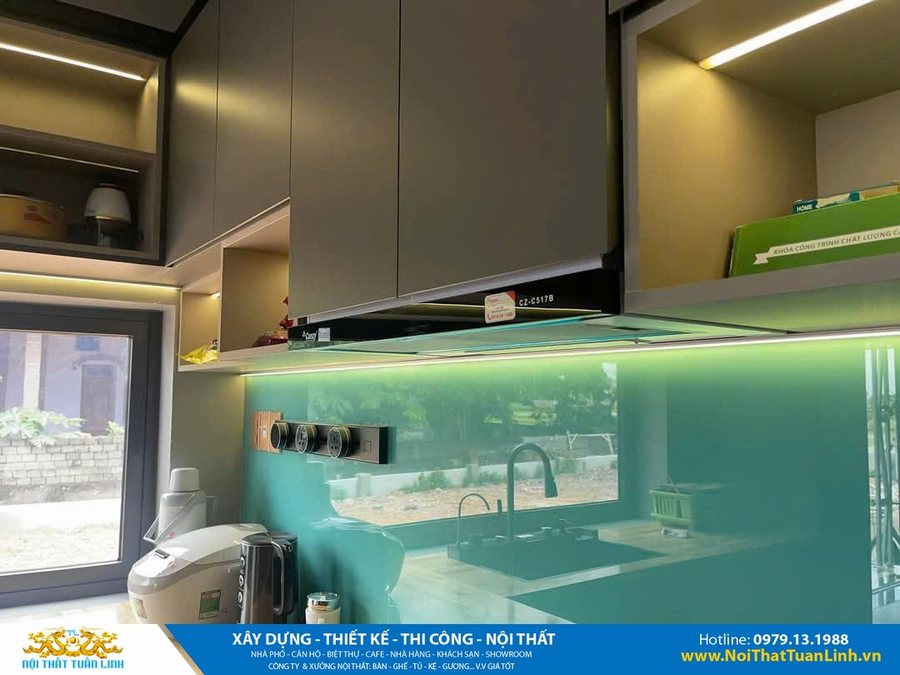 Thiết kế thi công tủ bếp đẹp hiện đại cho nhà phố – Giá tốt tại Bình Dương