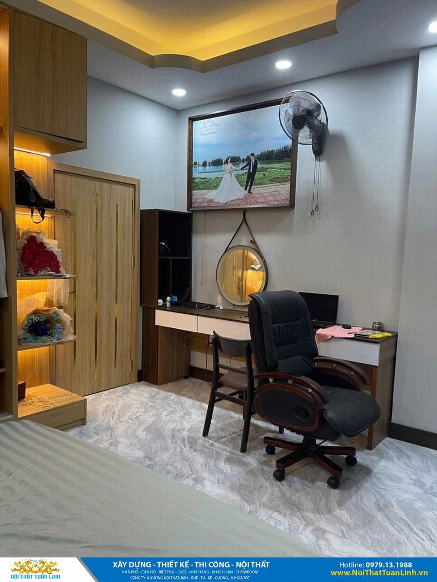 Phối Hợp Hoàn Hảo Giữa Không Gian Nghỉ Ngơi Và Góc Làm Việc Cá Nhân – Mẫu Thiết Kế Thực Tế Tại Hà Nội
