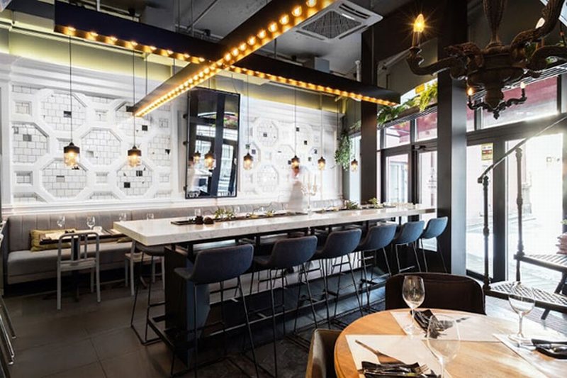 Tham khảo thiết kế nội thất nhà hàng phong cách bar Châu Âu 6