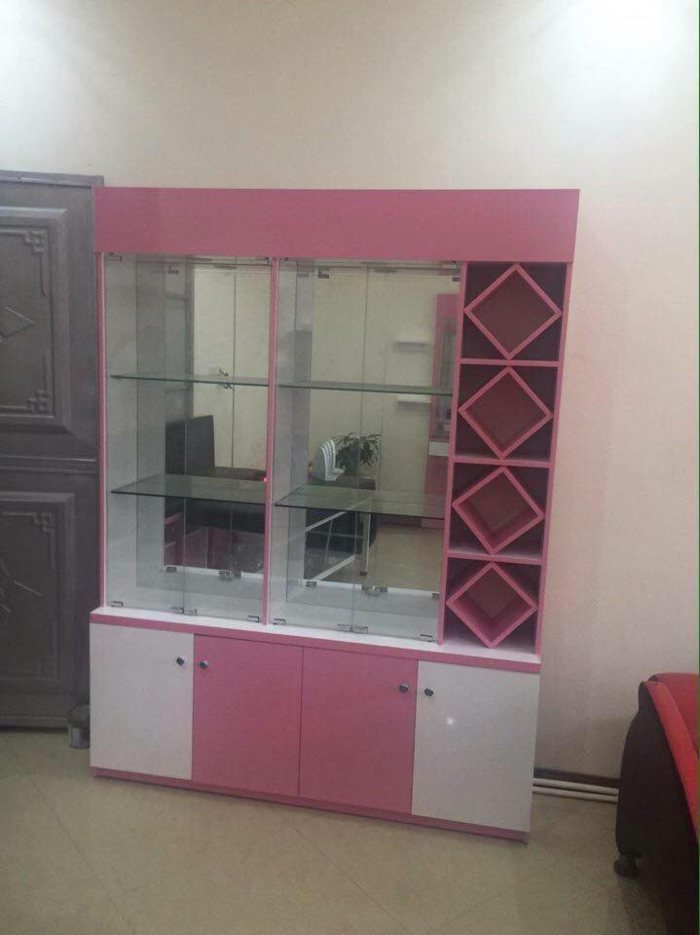 Xưởng sản xuất nội thất quầy tủ kệ gỗ dành cho salon tóc nail spa 8