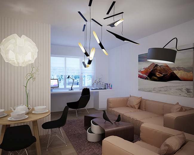 Ý tưởng thiết kế phòng khách đẹp dành cho căn hộ chung cư8