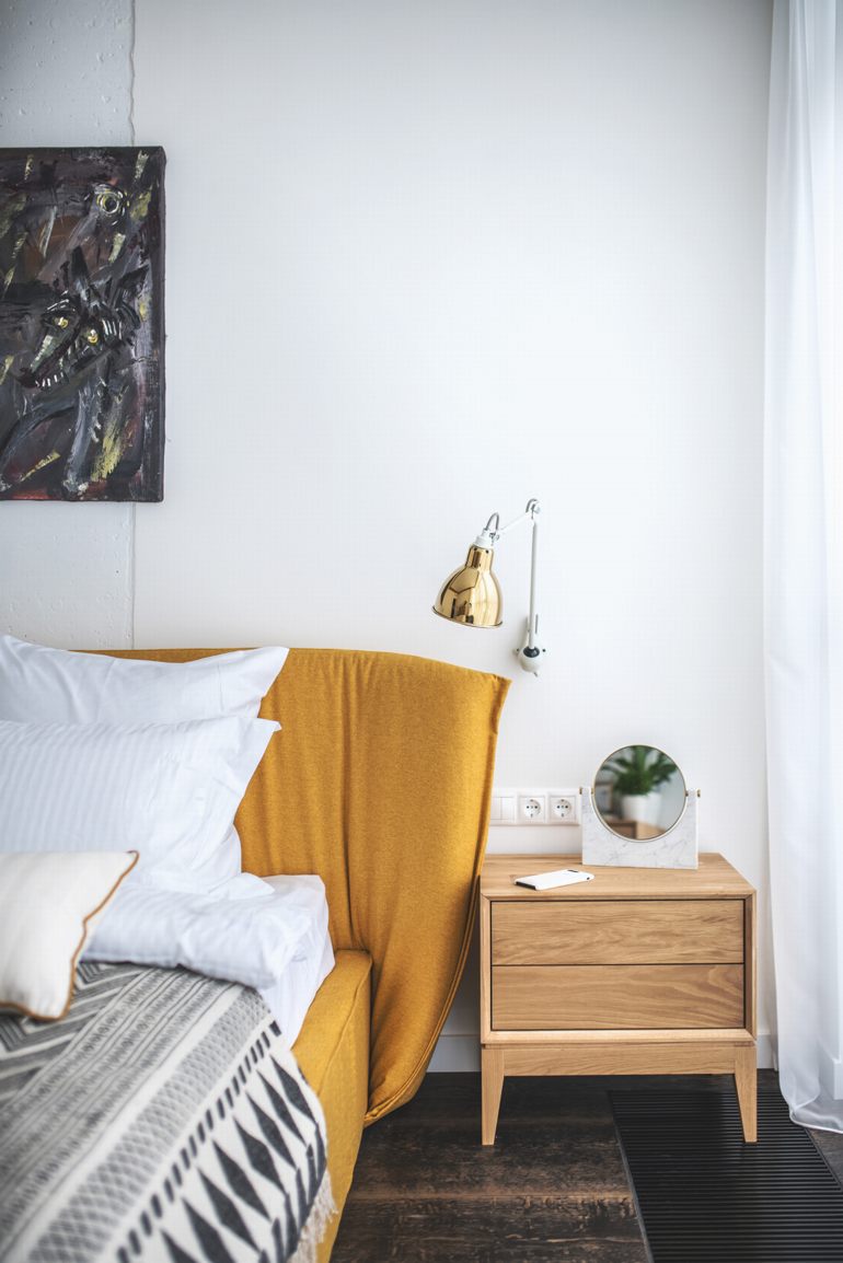 Thiết kế nội thất căn hộ cao cấp sang trọng hiện đại xanh vàng 14