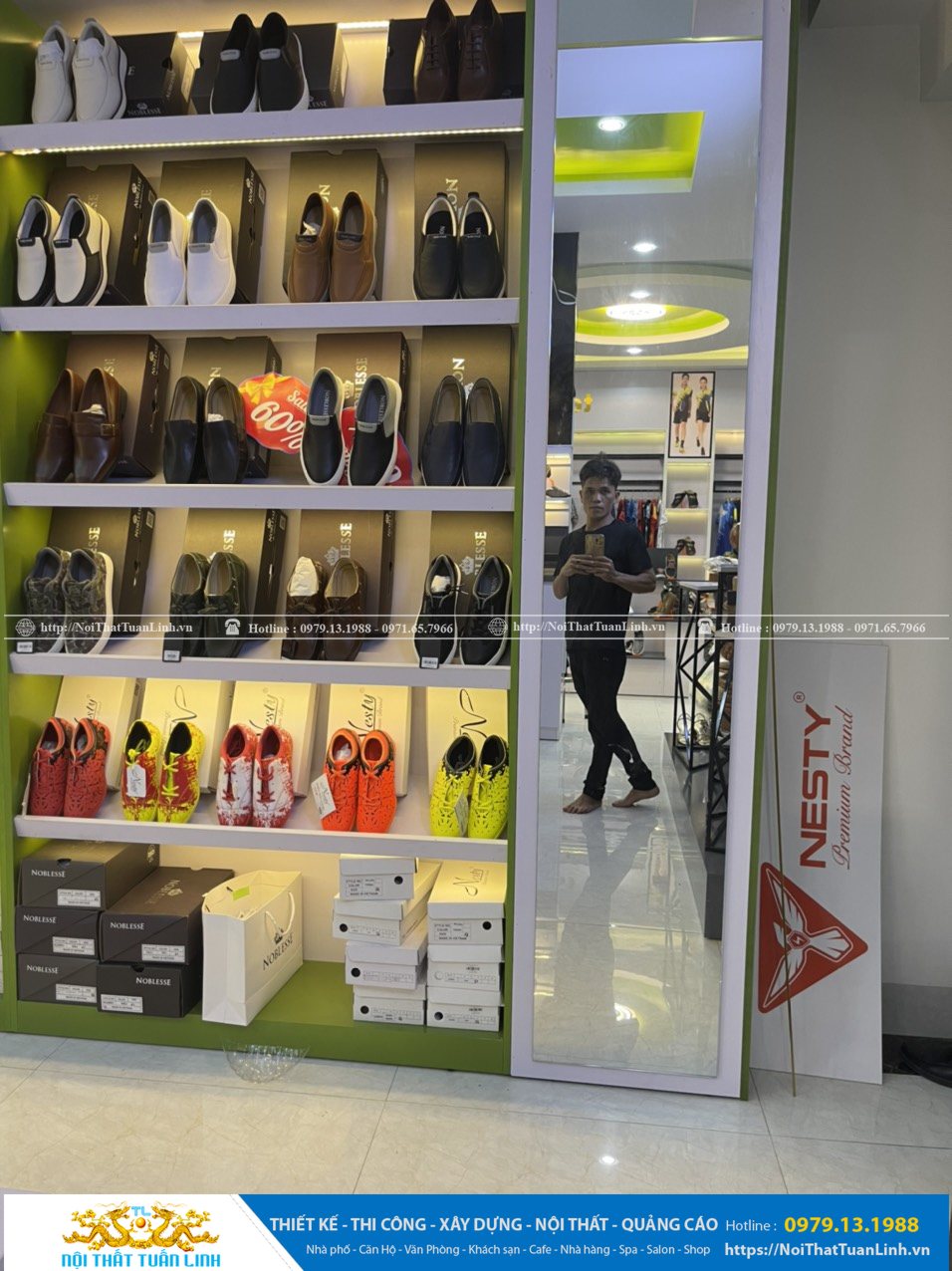 Báo giá thiết kế thi công nội thất shop thời trang Minh Khang Sport tại Phú Giáo Bình Dương 22