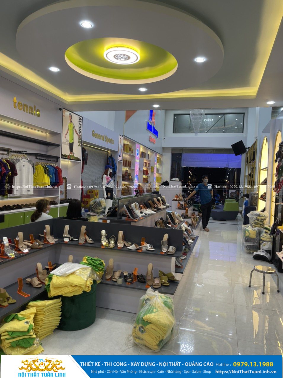 Báo giá thiết kế thi công nội thất shop thời trang Minh Khang Sport tại Phú Giáo Bình Dương 12
