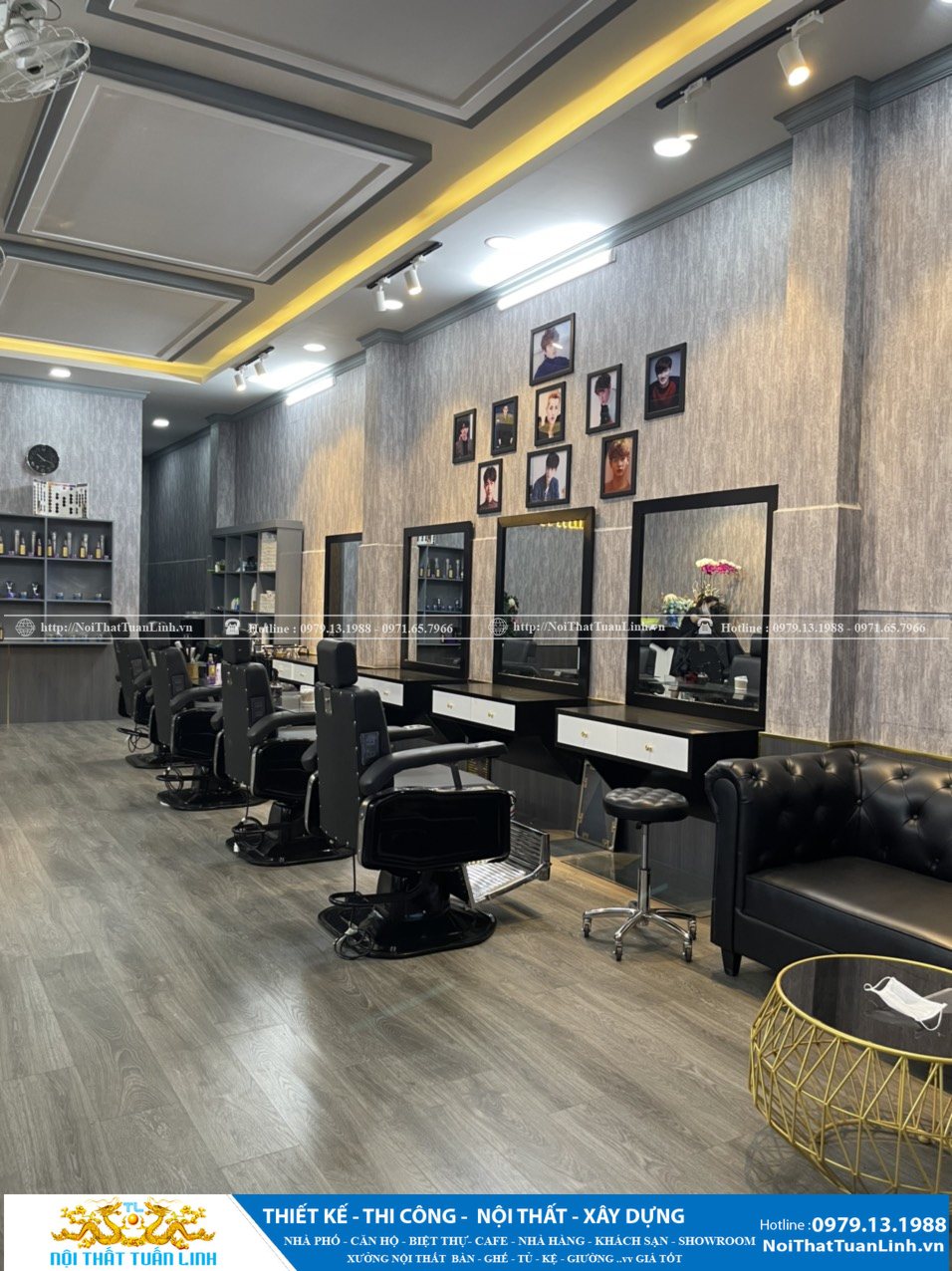 Báo giá thiết kế thi công salon tóc tiệm tóc tại Bình Dương 3