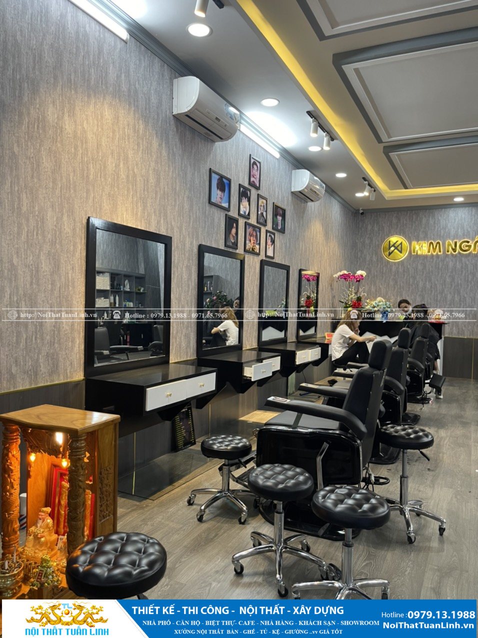 Báo giá thiết kế thi công salon tóc tiệm tóc tại Bình Dương 12