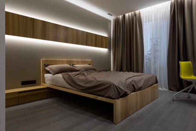 thiết kế nội thất phòng ngủ màu sắc độc đáo
