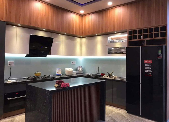 Thiết kế thi công nội thất tủ bếp nhà phố căn hộ