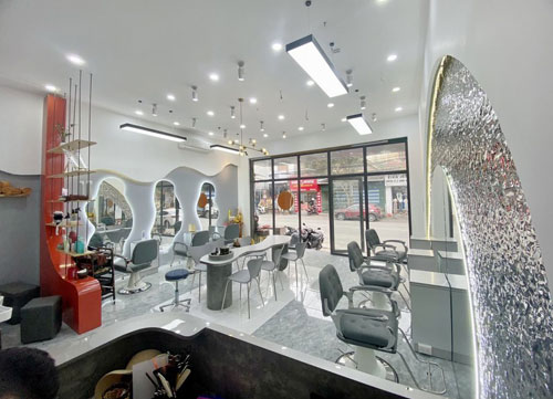 Thi công nội thất, Salon tóc đẹp rẻ,thiết kế salon tóc Bình Duong,Thiết kế thi công tiệm tóc