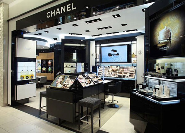 Ý tưởng thiết kế nội thất showrrom mỹ phẫm nước hoa Chanel ấn tương