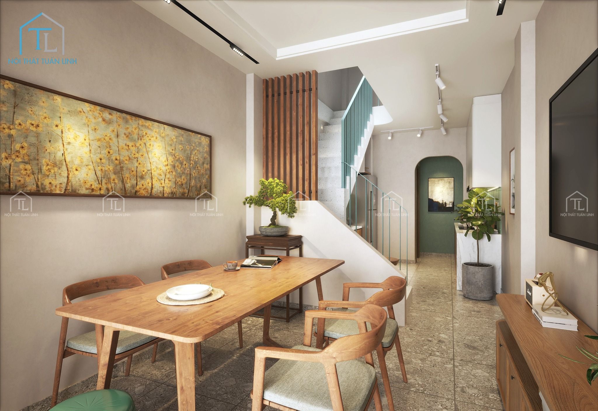 Nội thất phòng ăn trẻ trung,thẩm mỹ