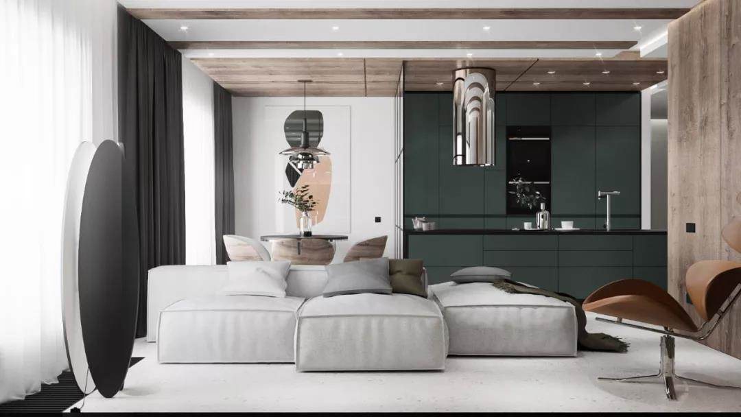 Mẫu thiết kế căn hộ chung cư 75m2 hiện đại cao cấp báo giá 2