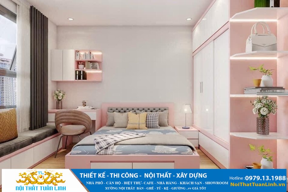 Thiết kế thi công nội thất phòng ngủ 11