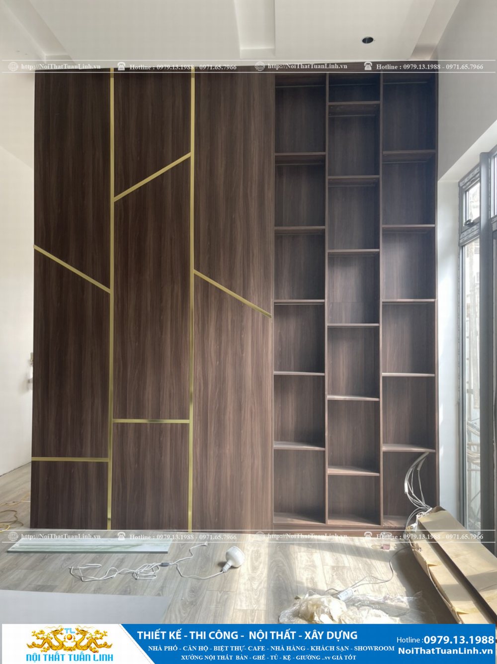 Thi công nội thất tủ áo phòng ngủ đẹp tại Bình Dương báo giá 