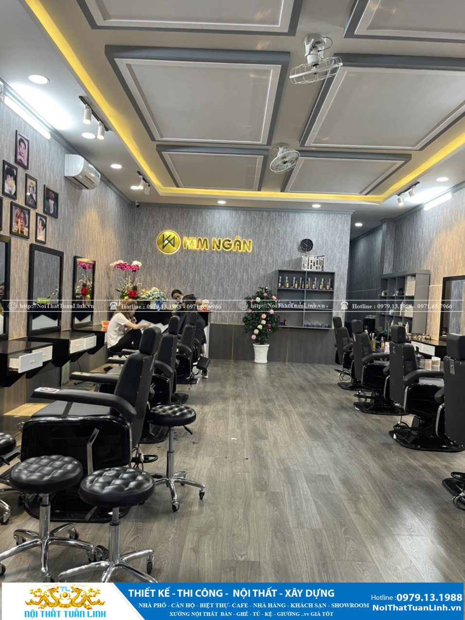 Báo giá thiết kế thi công salon tóc tiệm tóc tại Bình Dương 11