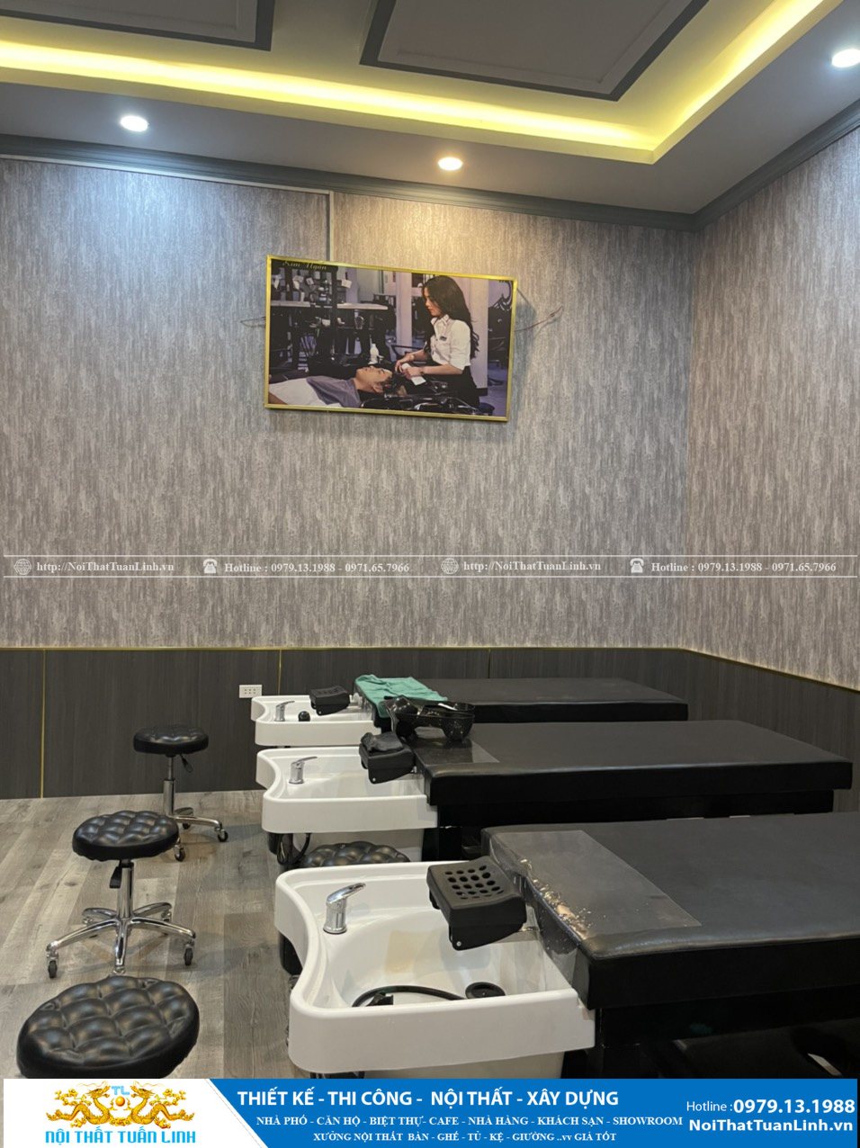 Báo giá thiết kế thi công salon tóc tiệm tóc tại Bình Dương 18