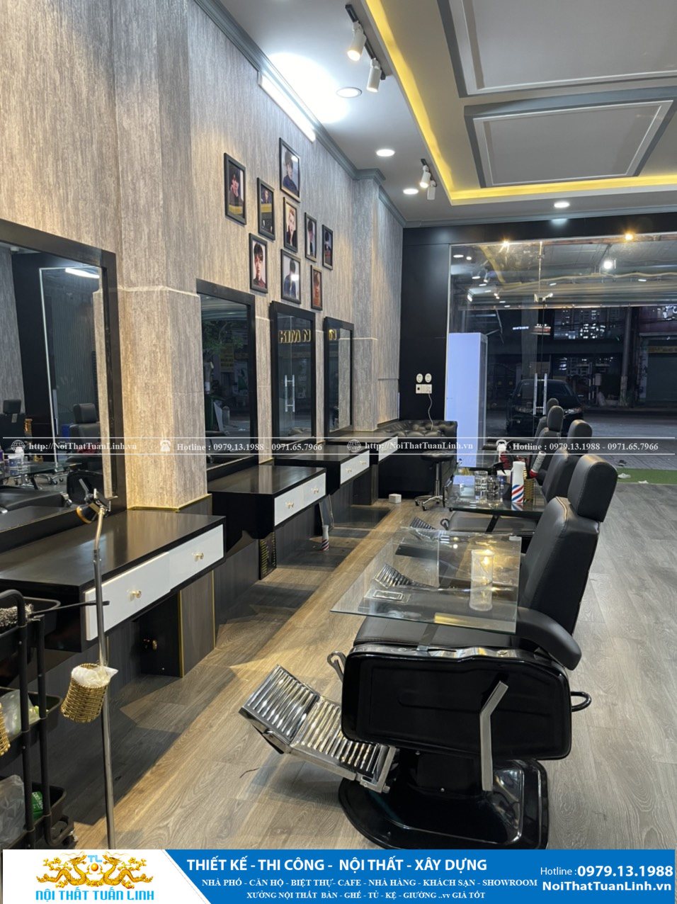 Báo giá thiết kế thi công salon tóc tiệm tóc tại Bình Dương 