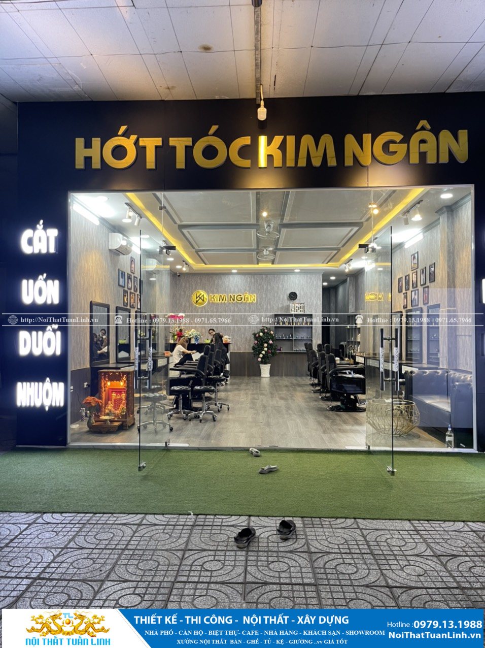 Báo giá thiết kế thi công salon tóc tiệm tóc tại Bình Dương 2