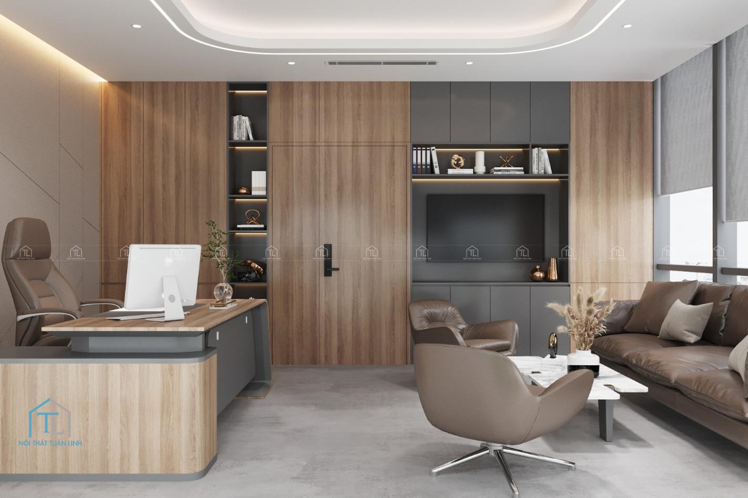 Setup văn phòng hiện đại, tiện dụng