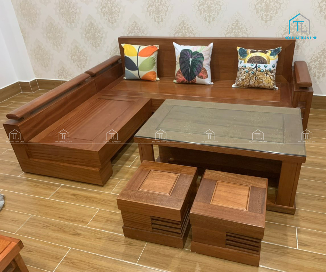 Bộ bàn ghế salon gỗ bền đẹp
