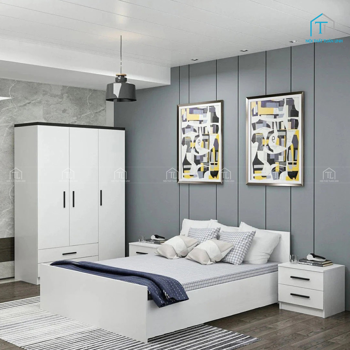 Combo nội thất phòng ngủ hiện đại, tiện nghi và tinh tế