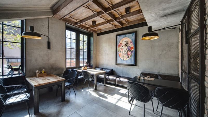 Thiết kế quán cafe đẹp phong cách  RUSTIC 1