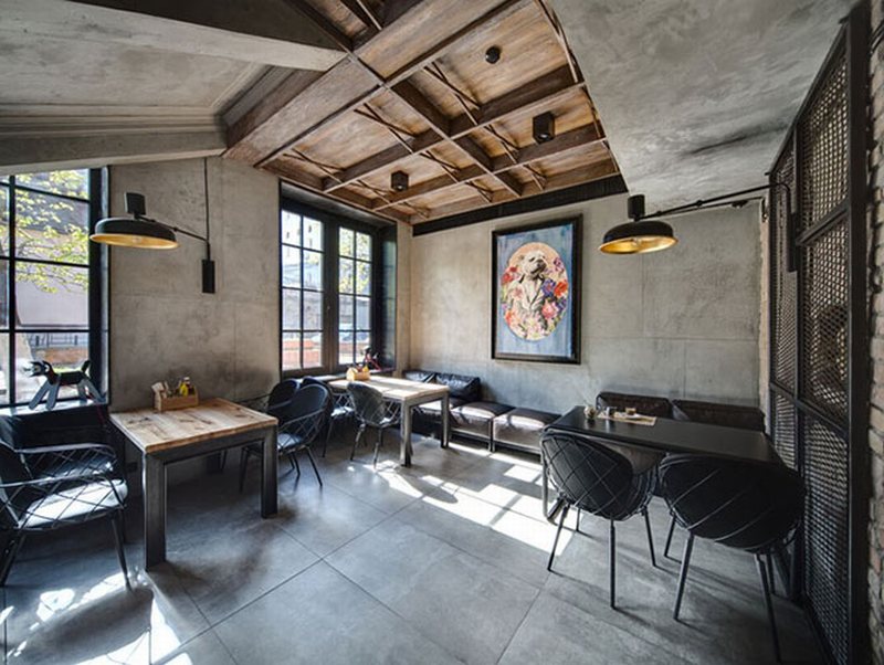 Thiết kế quán cafe đẹp phong cách  RUSTIC 211
