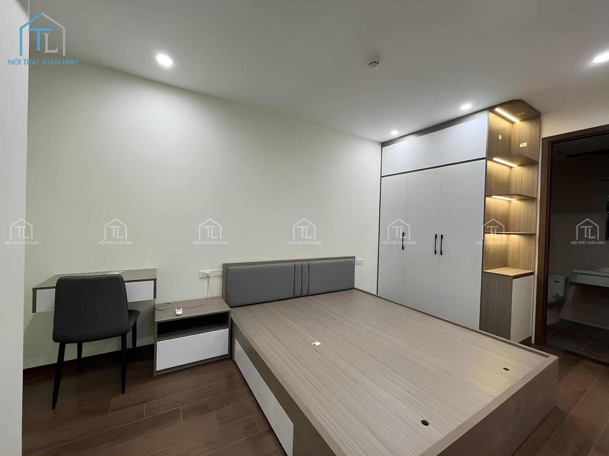 Giường ngủ gỗ công nghiệp được ưa chuộng hiện nay
