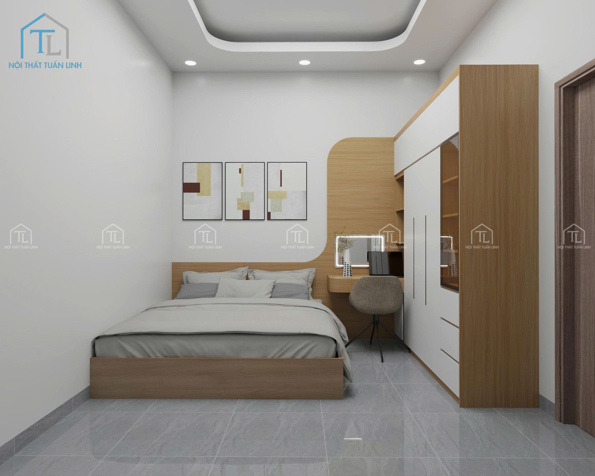 Thi công nội thất gỗ công nghiệp đẹp, chất lượng