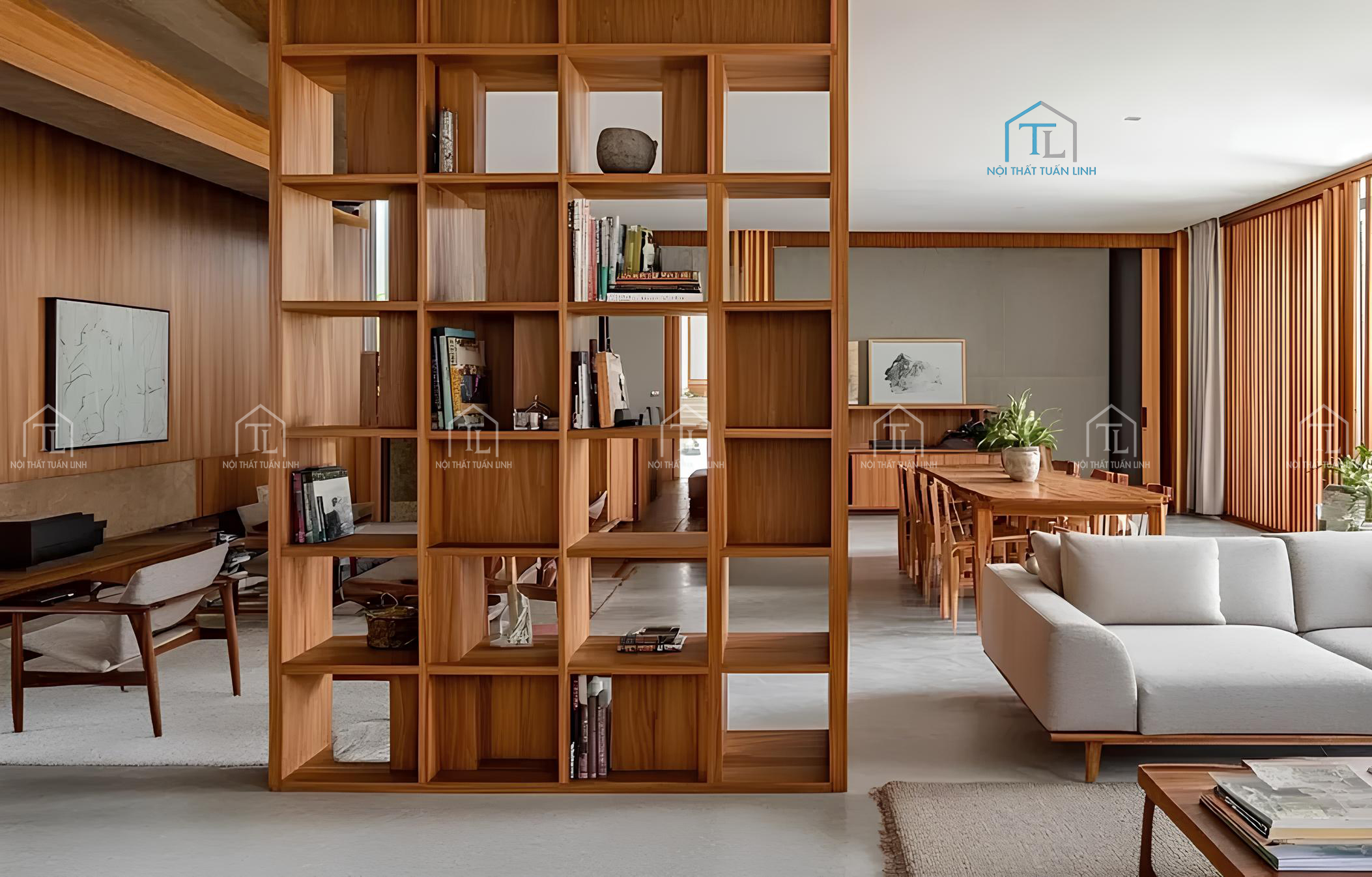 Nội thất gỗ công nghiệp cho phòng khách