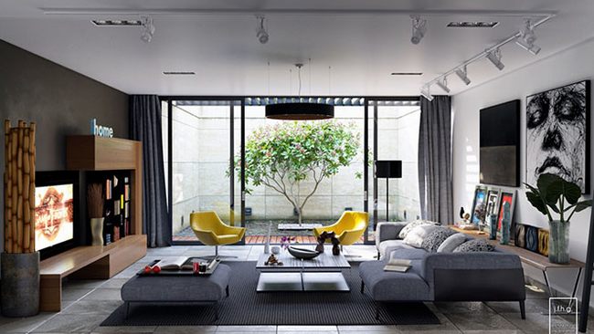 Ý tưởng thiết kế phòng khách đẹp sang trọng 22