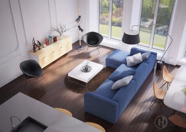 Ý tưởng thiết kế phòng khách đẹp sang trọng 4