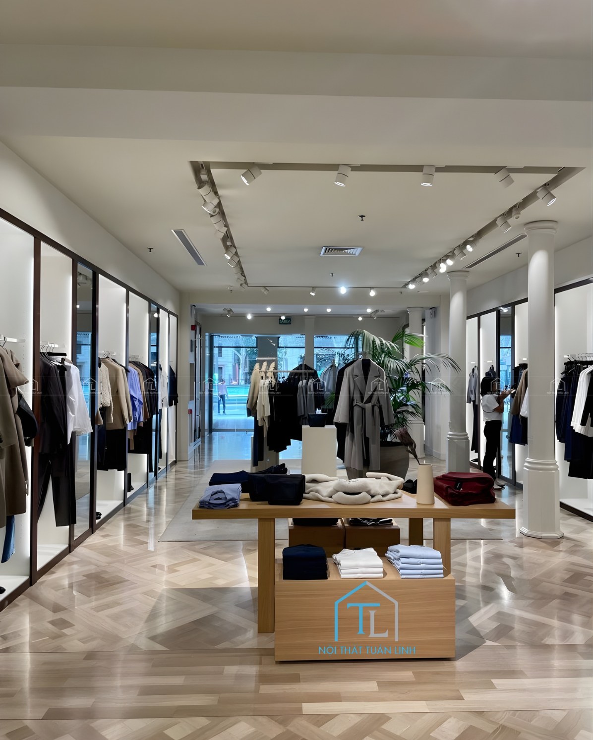 Không gian shop thời trang hiện đại và sang trọng