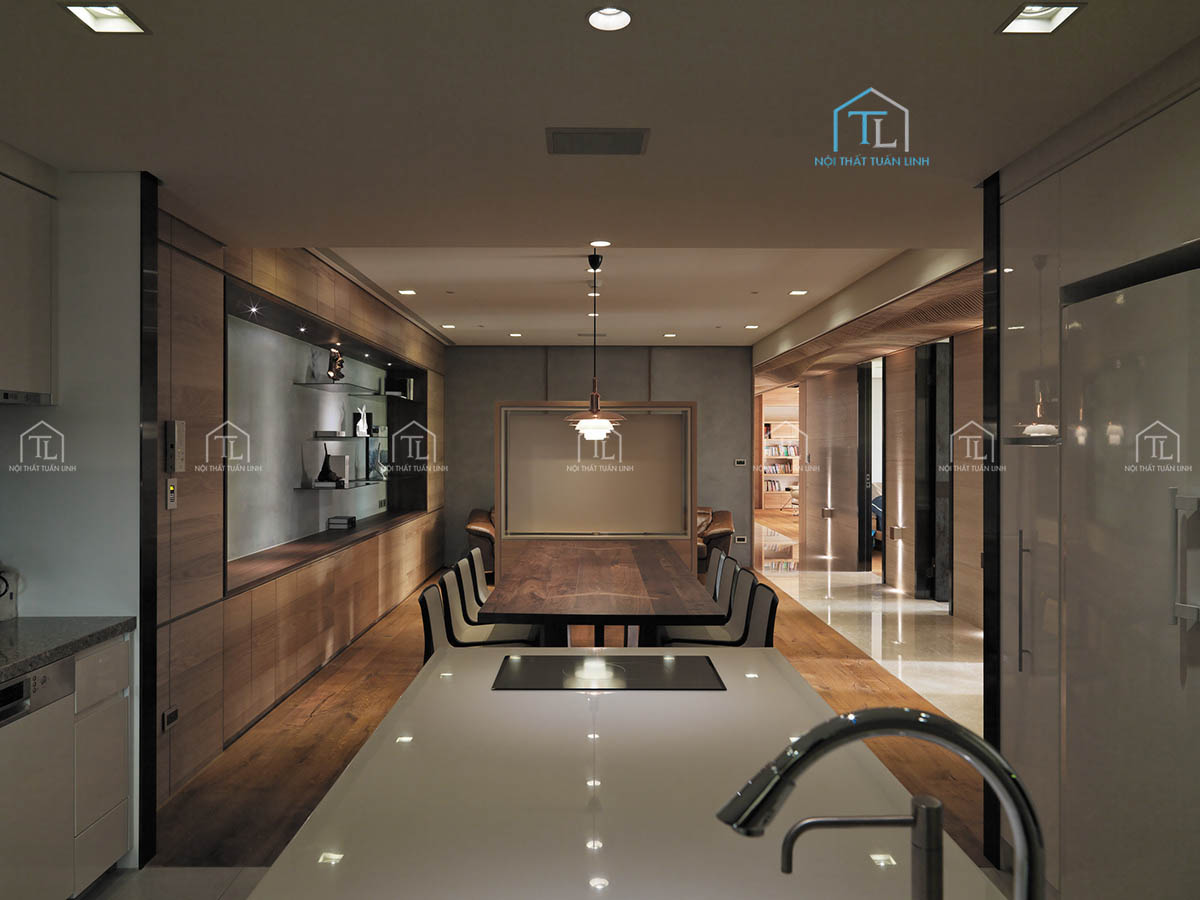 Nhà phố kết hợp vách ngăn