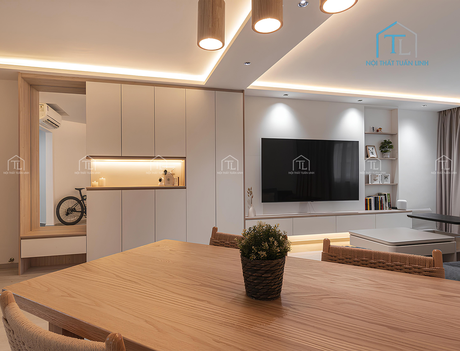 Nhà phố đơn giản ưu tiên không gian