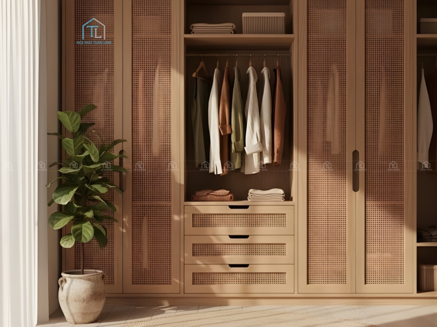 Tủ quần áo phòng ngủ phù hợp diện tích nhỏ