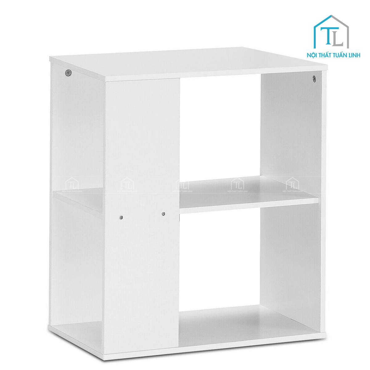Tủ đầu giường MDF 2 tầng kệ mở thiết kế hiện đại