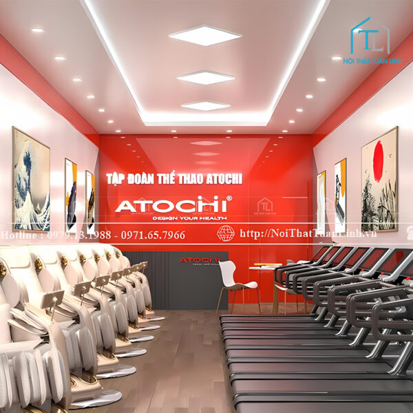 Thiết kế và thi công showroom Tập Đoàn Thể Thao Atochi