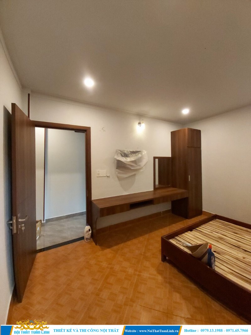 Thi công nội thất đồ gỗ phòng khách sạn Sunhotel