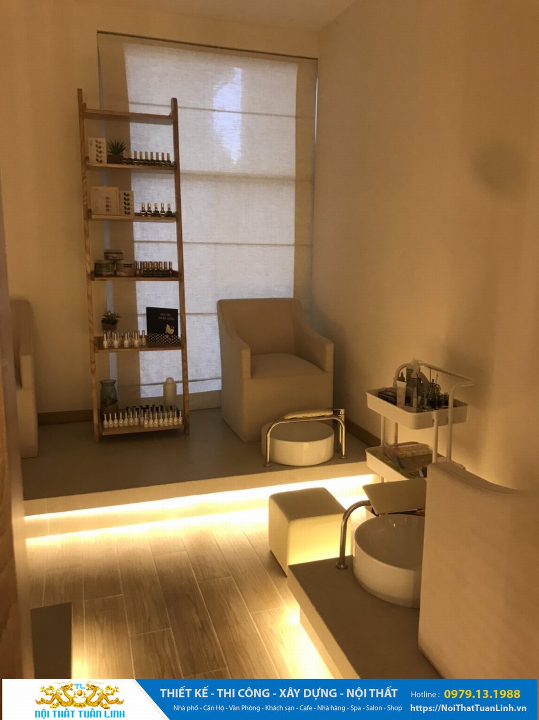 Thiết kế và thi công nội thất spa