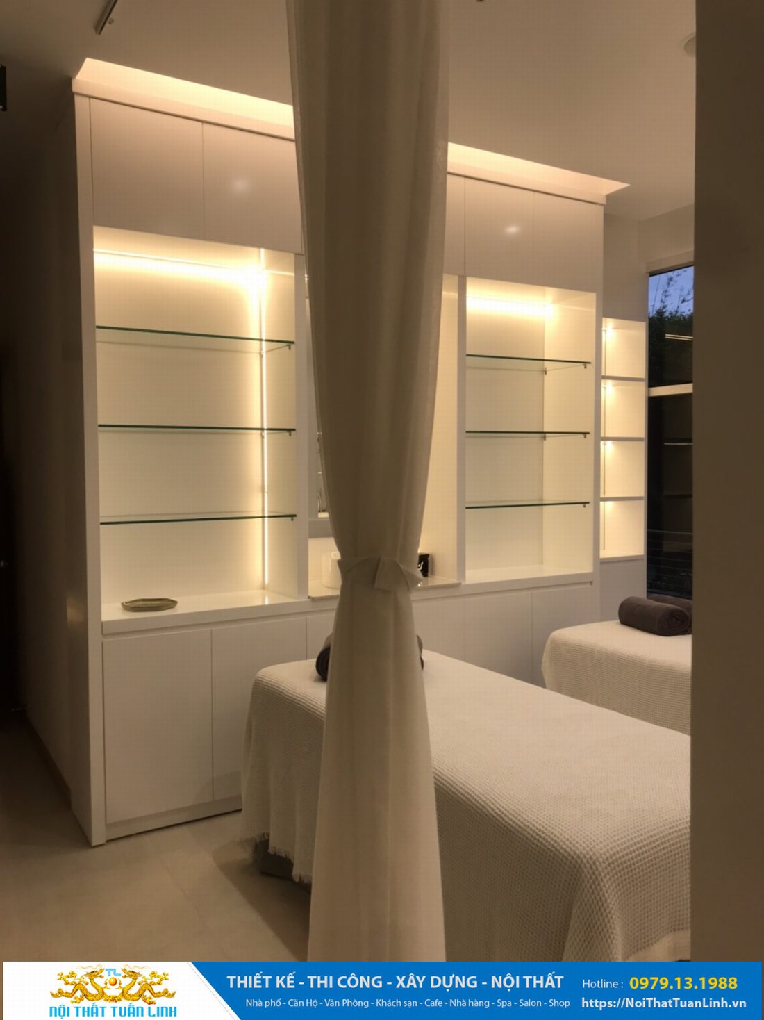 Thiết kế và thi công nội thất spa
