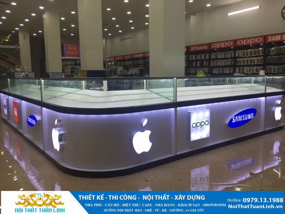 Thiết kế thi công showroom trưng bày điện thoại