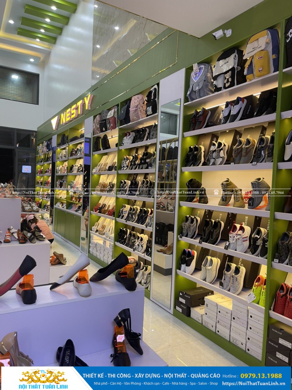 Nội thất Shop thời trang Minh Khang Sport