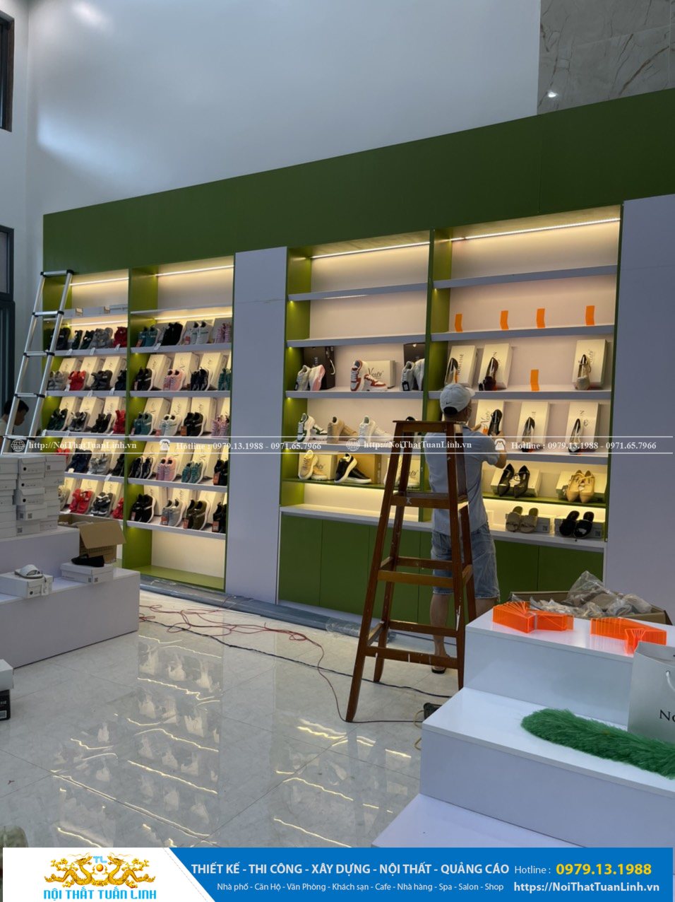 Nội thất Shop thời trang Minh Khang Sport