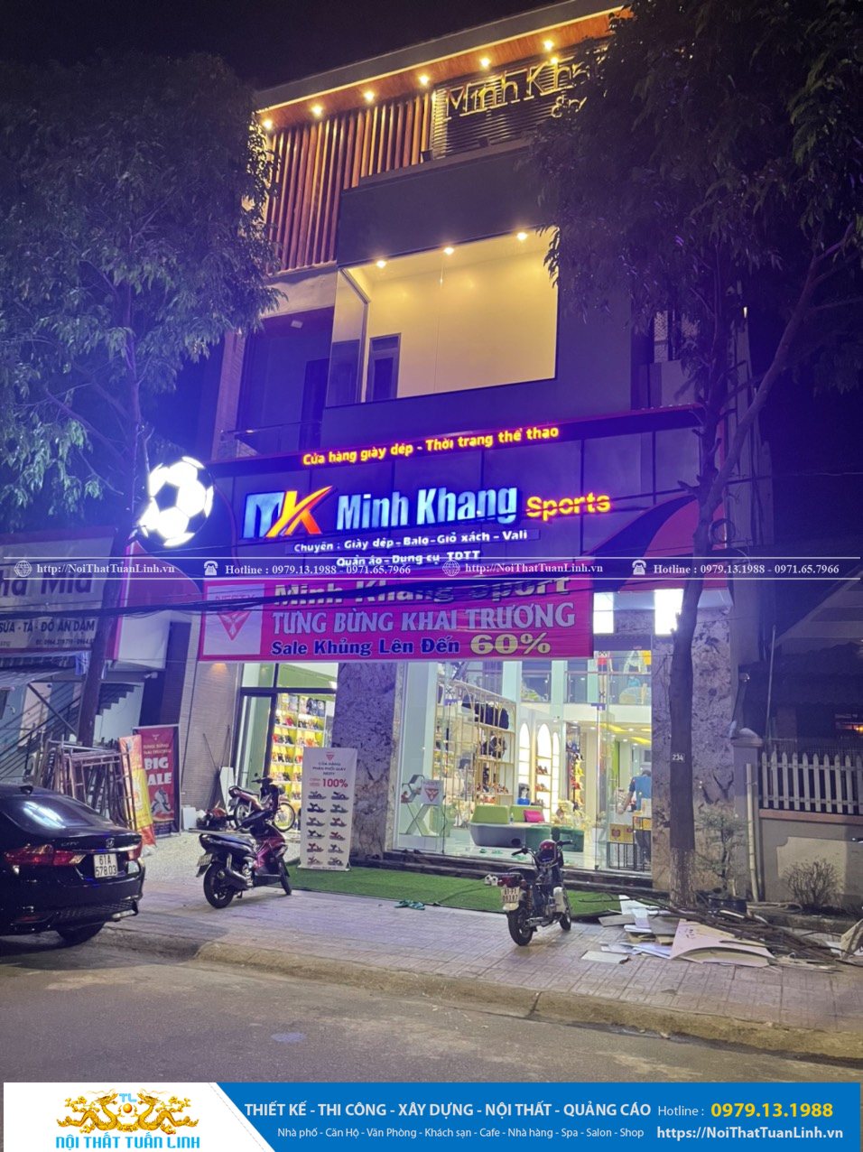 Nội thất Shop thời trang Minh Khang Sport