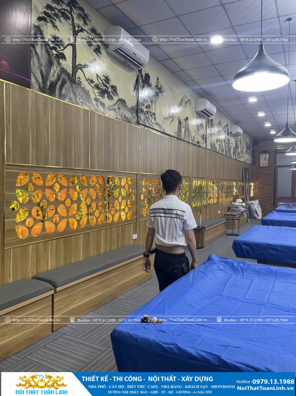 Thiết kế và thi công nội thất bida club Pool Caroom